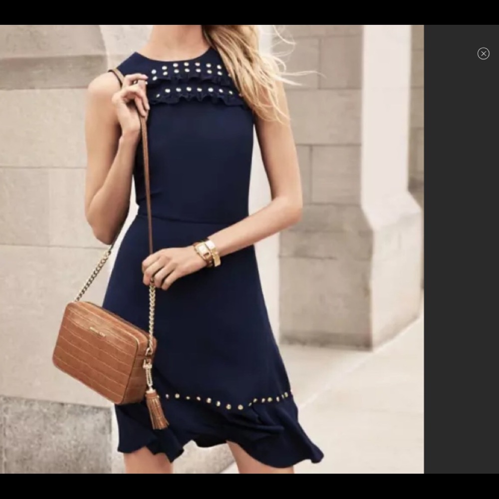 Michael Kors studded crepe dress size M